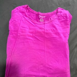 Med couture (peaches) long sleeve tee purple / pink color